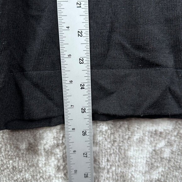 Chloé Top US Small Womens Black Balloon Sleeve Ribbed Wool Knit Pullover Fitted - Picture 5 of 6